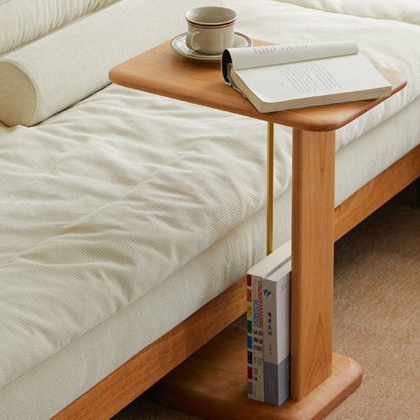 Modern Minimalist Square Wood End Table For Living Room - Image 15