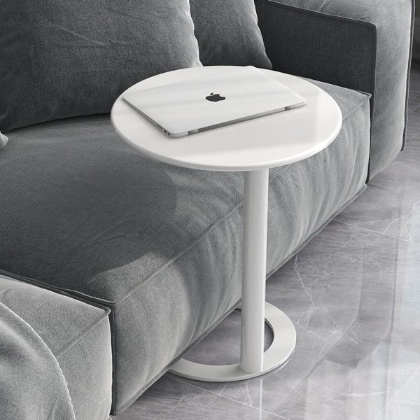 Modern Minimalist Round Metal End Table For Living Room - Image 10