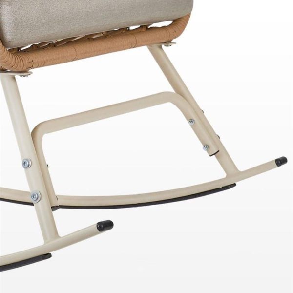 Traditional Chinese Square Cushion Rattan Sponge Alloy Steel Recliner Backrest Armrest For Living Room - Image 6