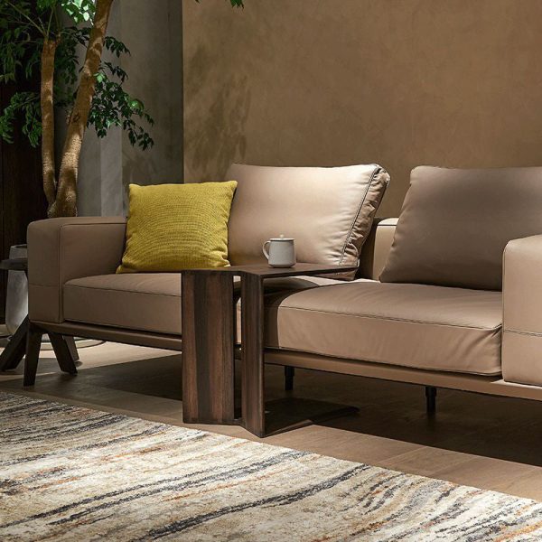 Modern Minimalist Rectangular Shaped Wood End Table For Living Room - Image 3
