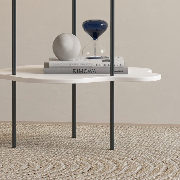 Contemporary Creative Clouds Density Board Carbon Steel End Table 2-Tier For Living Room - Image 5