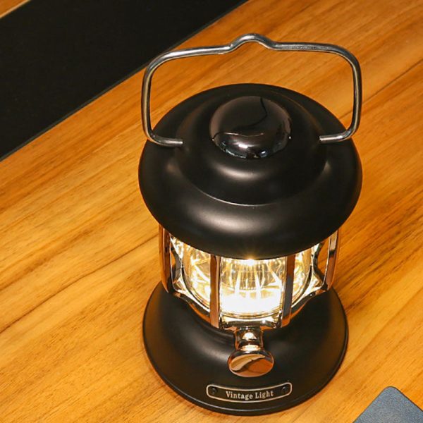 Modern Minimalist Waterproof Cylindrical Iron ABS LED USB Camping Outdoor Light For Outdoor Patio - Image 8