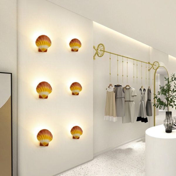 Outdoor Creative Shell Design Aluminum LED Waterproof Wall Sconce Lamp - Image 3