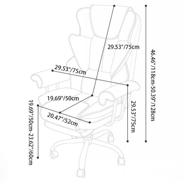 Modern Minimalist Square Microfiber Nano Leather Steel Desk Chair Backrest Arm For Home Office - Image 4