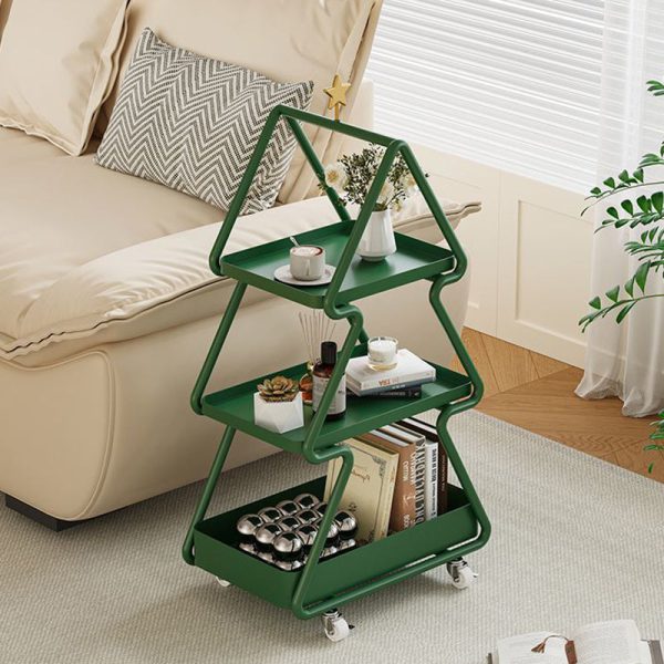 Contemporary Creative Christmas Tree Iron End Table 3-Tier For Living Room - Image 9