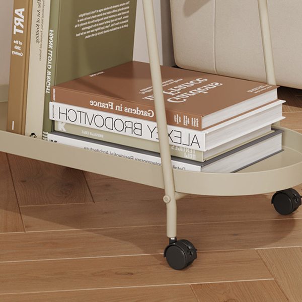 Modern Minimalist Long Oval Iron Removable End Table 2-Tier For Living Room - Image 7