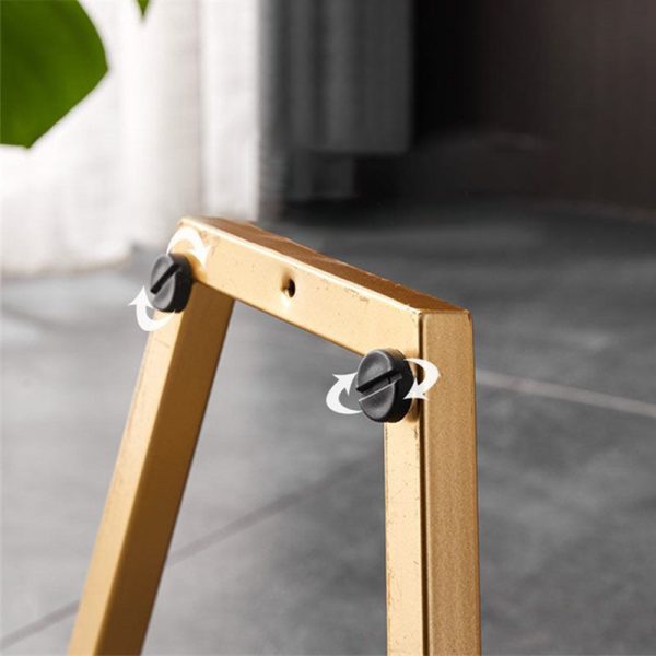 Modern Simplicity Round MDF Iron End Table Movable For Living Room - Image 9
