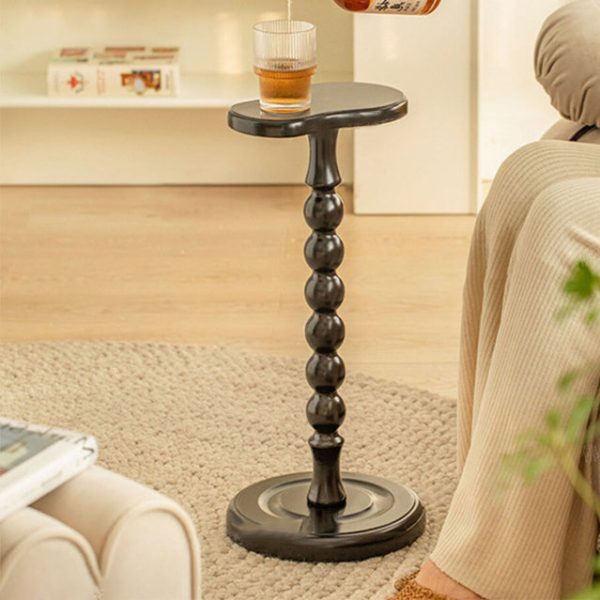 Traditional Vintage Solid Wood Gourd Shape Base End Table For Living Room - Image 3