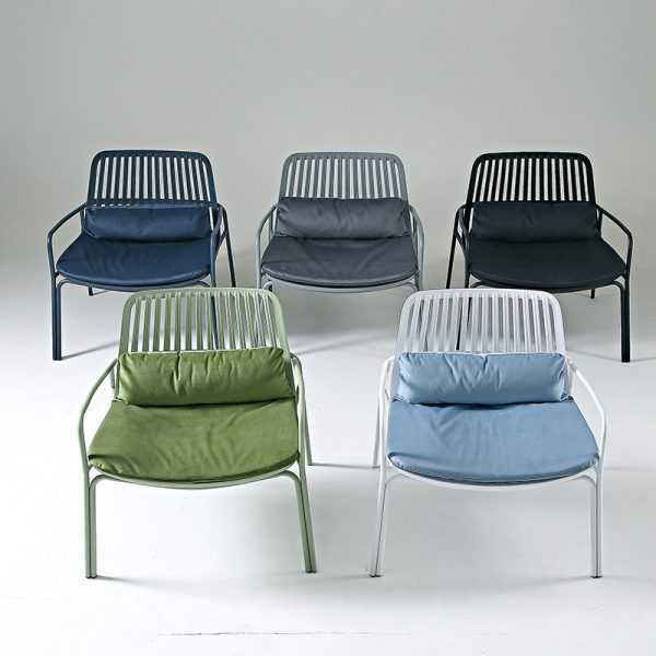 Contemporary Nordic Rectangular Steel Chair Backrest Armrest For Living Room - Image 13