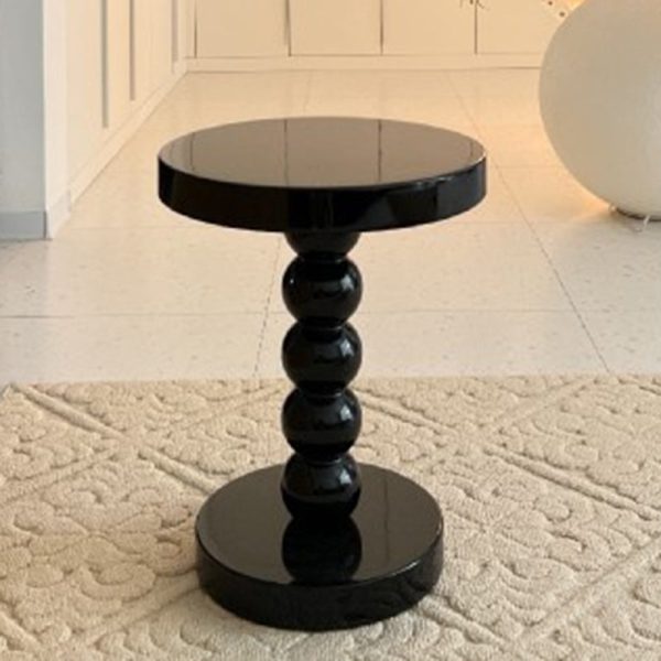 Traditional Vintage Round Beaded Wooden Coffee Table For Living Room - Image 18