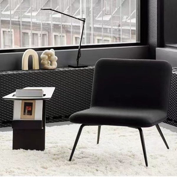 Modern Minimalist Triangle Frame Solid Wood Side Table 1-Shelf For Living Room - Image 11