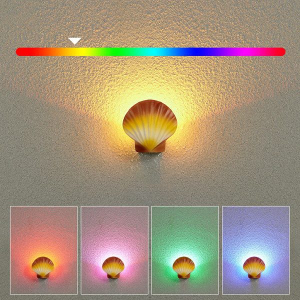 Outdoor Creative Shell Design Aluminum LED Waterproof Wall Sconce Lamp - Image 23