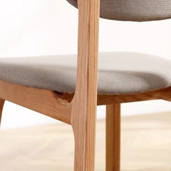 Modern Simplicity Fabric Wood Sponge Square Dining Chair Backrest For Dining Room - Image 4