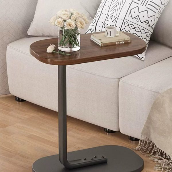 Modern Minimalist Rectangular PVC Artificial Panel End Table For Living Room - Image 20