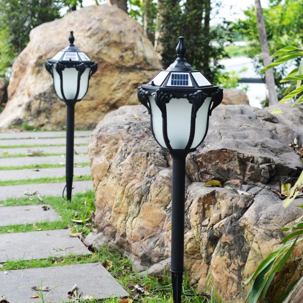 Modern Minimalist Waterproof Solar Wand Aluminum Iron Glass LED Outdoor Landscape Light For Garden - Image 9