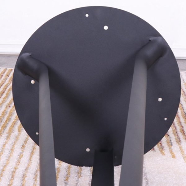 Modern Minimalist Round Iron Steel Plate Bar Table For Dining Room - Image 9