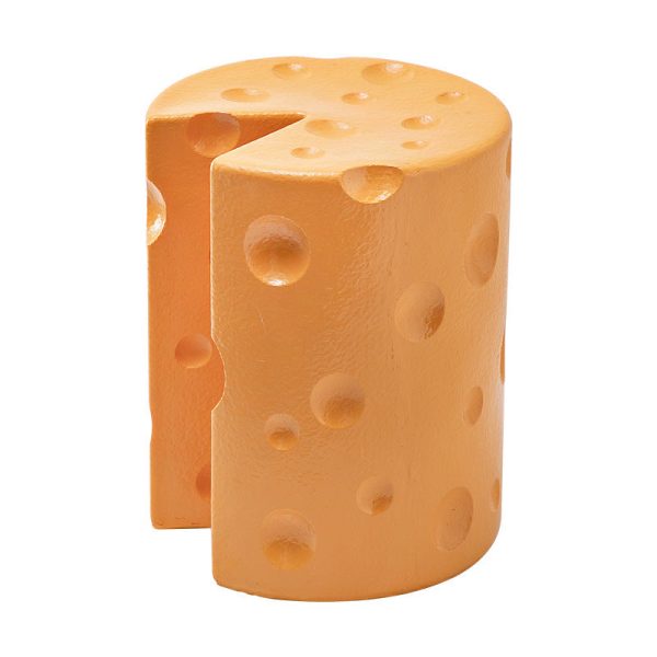 Contemporary Creative Kids Round Cylinder Cheese Resin Side Table For Bedroom - Image 12