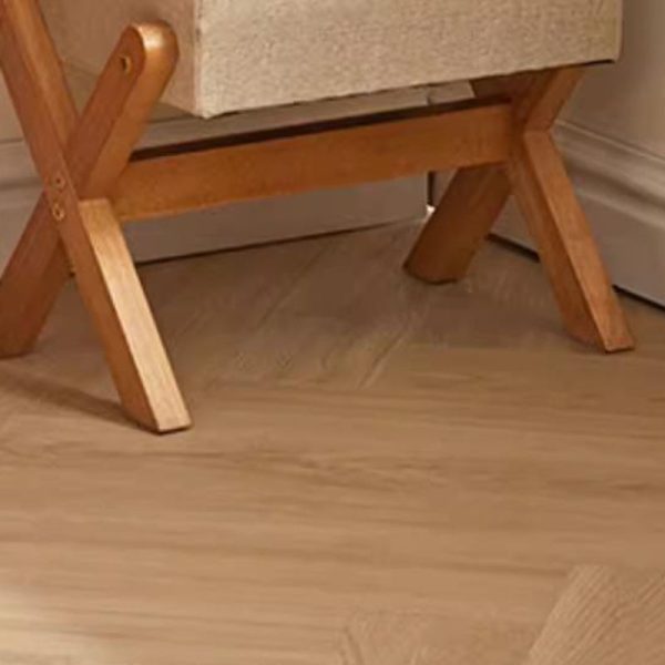 Contemporary Simplicity Wood Linen X-Shaped Legs Footstool Backless Armless For Entryways - Image 6