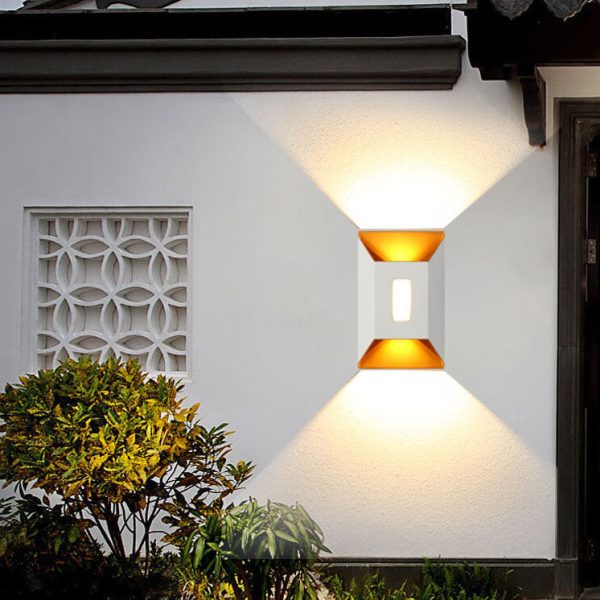 Modern Aluminum Lens Outdoor Waterproof Patio LED Wall Sconce Lamp - Image 4