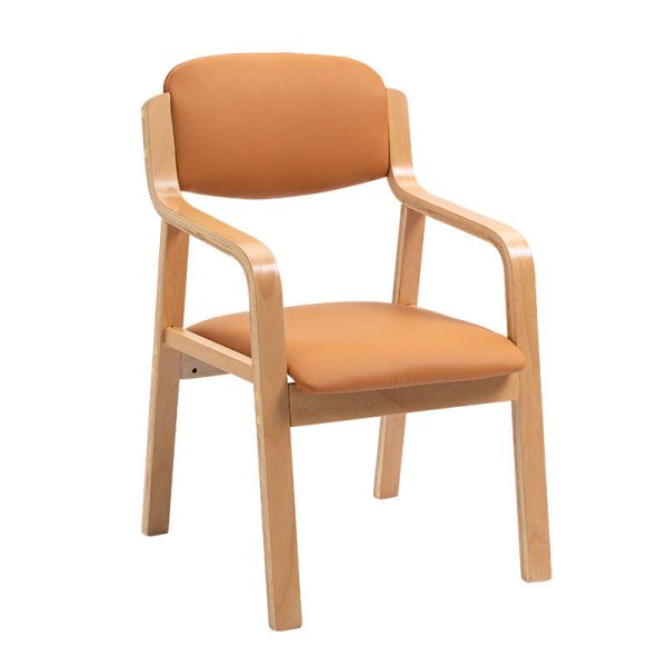 Modern Simplicity Fabric Wood Sponge Square Dining Chair Backrest Armrest For Dining Room - Image 19