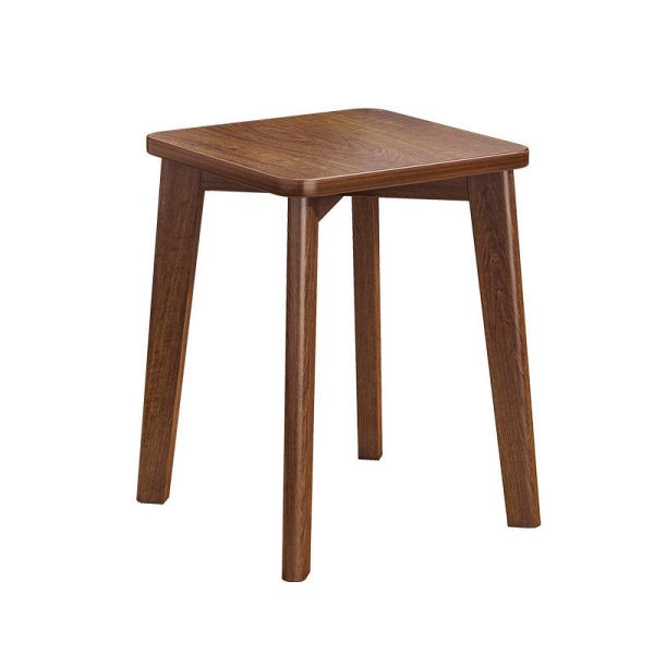 Traditional Chinese Solid Wood Square Stackable Low Stool Backless For Living Room - Image 16