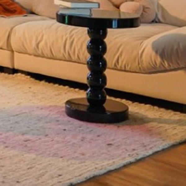 Traditional Vintage Round Beaded Wooden Coffee Table For Living Room - Image 19