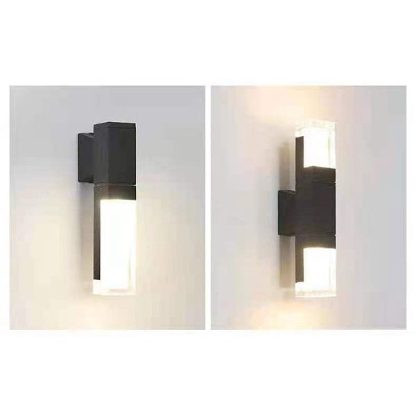 Outdoor Modern Waterproof Rectangular Column LED Wall Sconce Lamp - Image 15