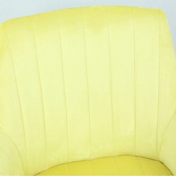 Modern Minimalist Square Iron Velvet Fabric Sponge Dining Chair Four Legs Armrest Backrest For Dining Room - Image 5