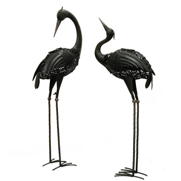 Contemporary Creative Iron Animal Crane LED Solar Waterproof Lawn Landscape Light For Outdoor Patio - Image 9