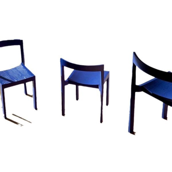Modern Minimalist Rectangular Wood Chair Backrest Armless For Living Room - Image 17