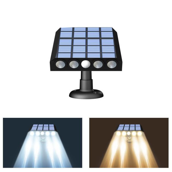 Modern Solar Human Sensor Waterproof Outdoor LED Wall Light - Image 2