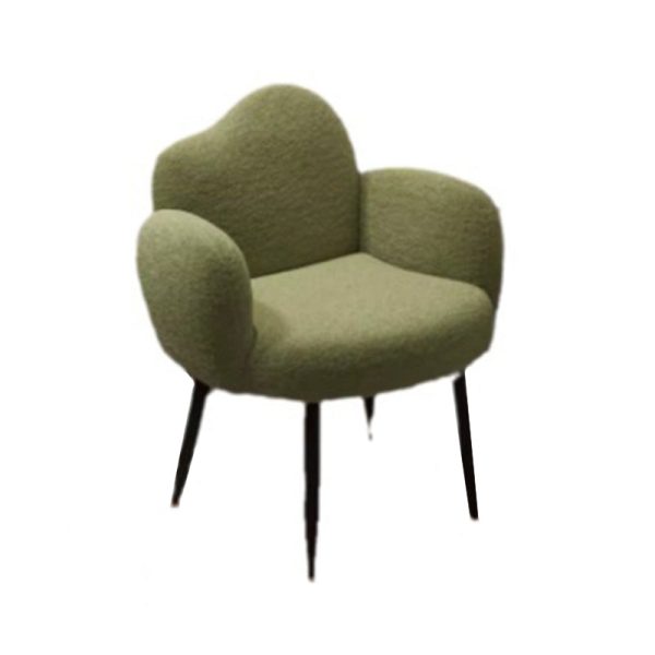 Contemporary Scandinavian Cloud Design Lambswool Vanity Stool Backrest Armrest For Bedroom - Image 12