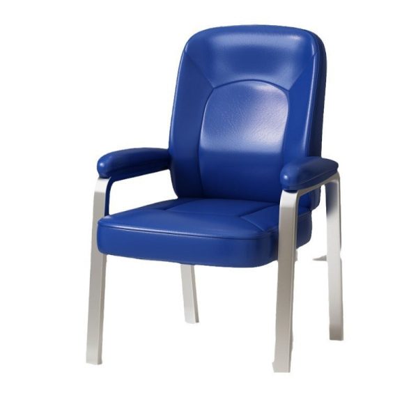 Modern Minimalist Square Leather Stainless Steel Dining Chair Backrest Arm For Dining Room - Image 6