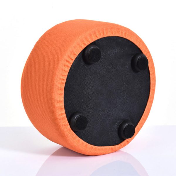 Contemporary Creative Fruit Pattern Round Fabric Pouf Footstool For Living Room - Image 6