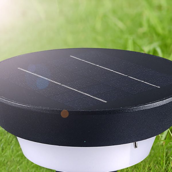 Modern Simplicity Waterproof Solar Round Aluminum Acrylic Outdoor Lights For Garden - Image 10