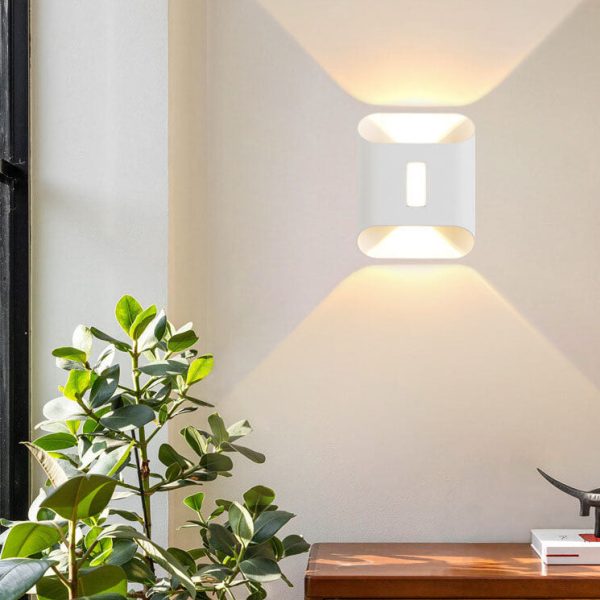 Modern Aluminum Lens Outdoor Waterproof Patio LED Wall Sconce Lamp - Image 5