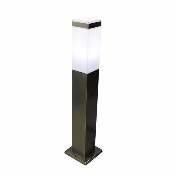 Modern Black White Rectangular Outdoor Patio 1-Light Landscape Lawn Light - Image 12