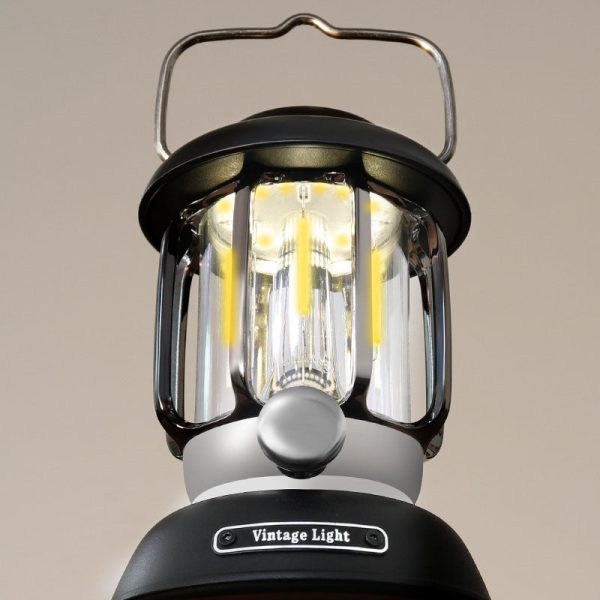 Modern Minimalist Waterproof Cylindrical Iron ABS LED USB Camping Outdoor Light For Outdoor Patio - Image 9