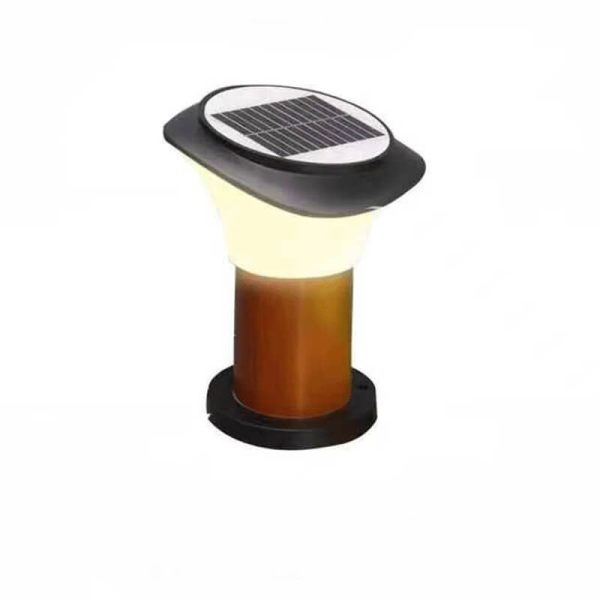 Solar Outdoor Slant Column Post Head ABS LED Patio Landscape Light - Image 8