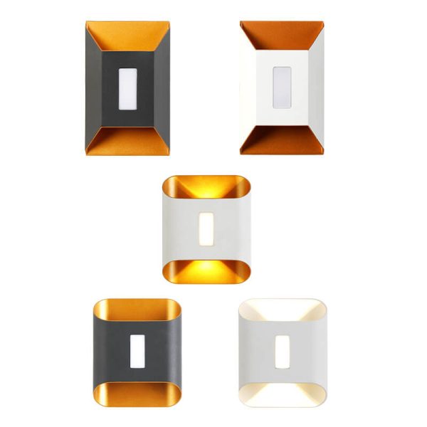 Modern Aluminum Lens Outdoor Waterproof Patio LED Wall Sconce Lamp - Image 15
