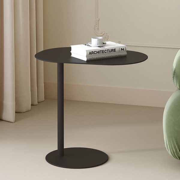 Modern Minimalist Geometric Round Iron End Table For Living Room - Image 12
