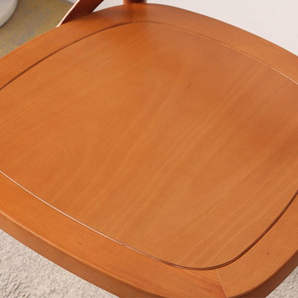 Traditional Rustic Weaving Rattan Wood Sponge Round Rectangular Dining Chair Backrest For Dining Room - Image 9