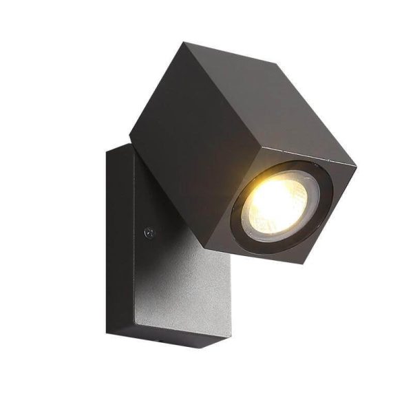 Modern Outdoor Waterproof Square Spotlight Adjustable Angle LED Garden Wall Sconce Lamp - Image 7