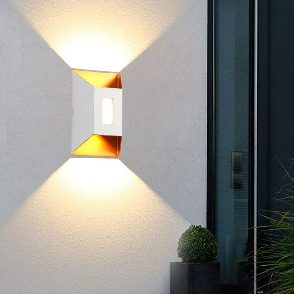 Modern Aluminum Lens Outdoor Waterproof Patio LED Wall Sconce Lamp - Image 6
