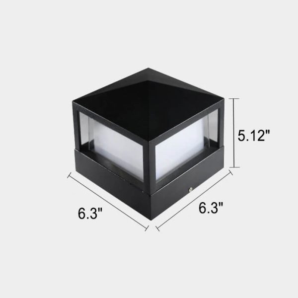 Simple Outdoor Square Aluminum Acrylic Waterproof LED Wall Sconce Lamp - Image 5