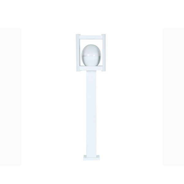Outdoor Waterproof White Square Cage LED Patio Lawn Landscape Light - Image 4