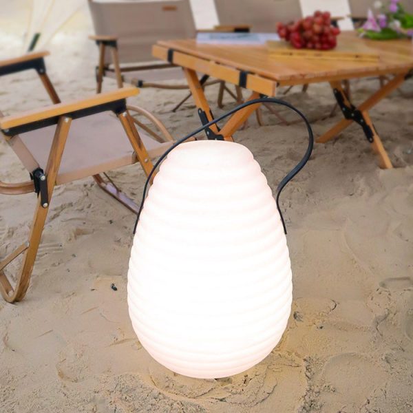 Contemporary Creative Egg Shape PE LED Portable Outdoor Light For Garden - Image 9