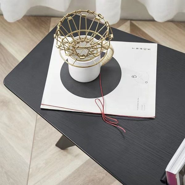Modern Minimalist Triangle Frame Solid Wood Side Table 1-Shelf For Living Room - Image 6