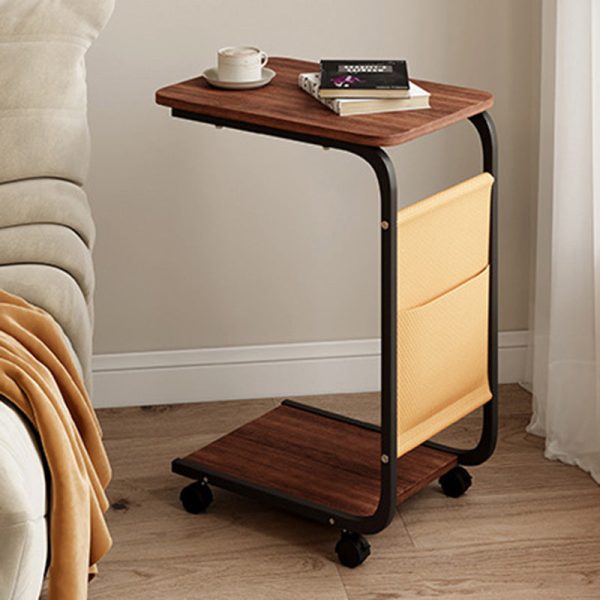 Modern Minimalist Rectangular MDF Stainless Steel End Table 2-Tier Removable For Living Room - Image 15