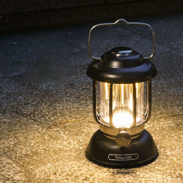 Modern Minimalist Waterproof Cylindrical Iron ABS LED USB Camping Outdoor Light For Outdoor Patio - Image 12